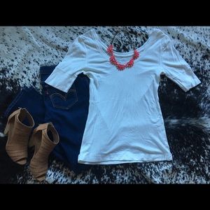 Large White Scoop Neck Old Navy Top